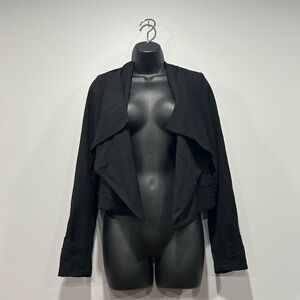 Black open blazer